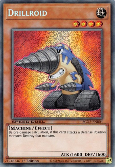 Drillroid (Secret Rare) (SGX2-ENB04) [Speed Duel GX: Midterm Paradox]