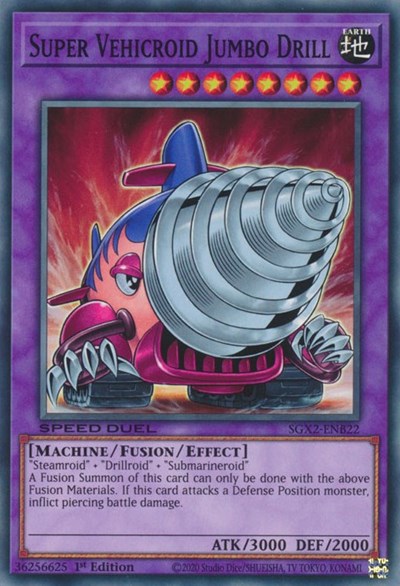 Super Vehicroid Jumbo Drill (SGX2-ENB22) [Speed Duel GX: Midterm Paradox]