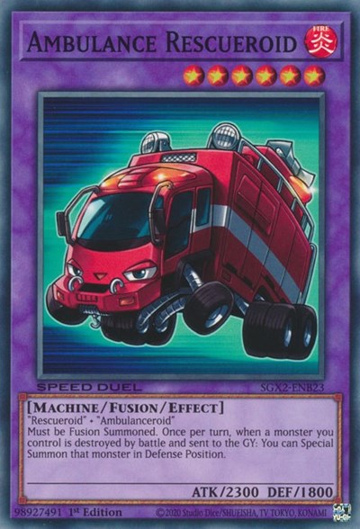 Ambulance Rescueroid (SGX2-ENB23) [Speed Duel GX: Midterm Paradox]
