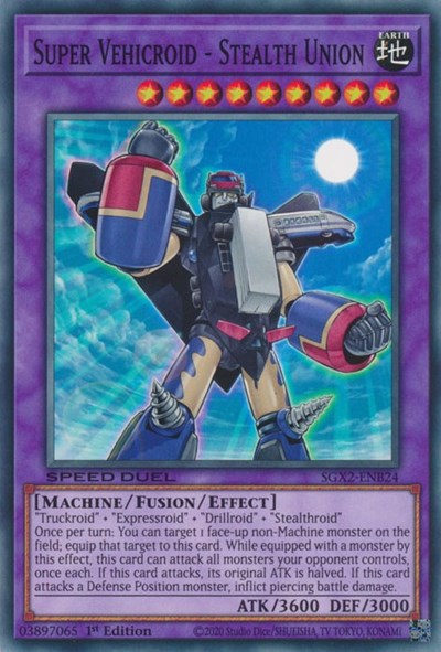 Super Vehicroid - Stealth Union (SGX2-ENB24) [Speed Duel GX: Midterm Paradox]