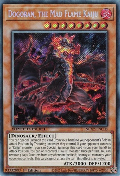 Dogoran, the Mad Flame Kaiju (Secret Rare) (SGX2-ENC08) [Speed Duel GX: Midterm Paradox]
