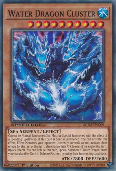 Water Dragon Cluster (SGX2-ENC09) [Speed Duel GX: Midterm Paradox]
