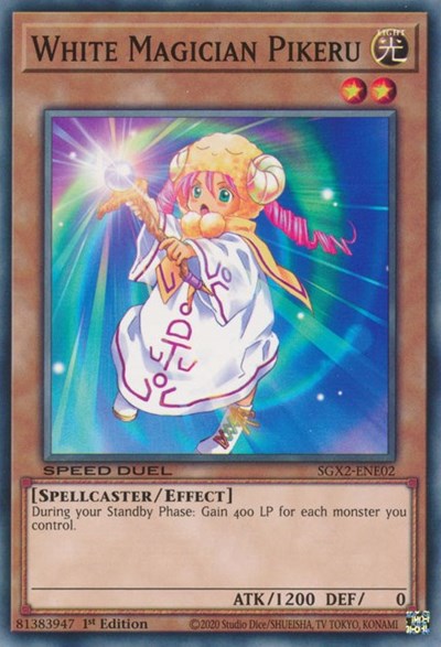 White Magician Pikeru (SGX2-ENE02) [Speed Duel GX: Midterm Paradox]