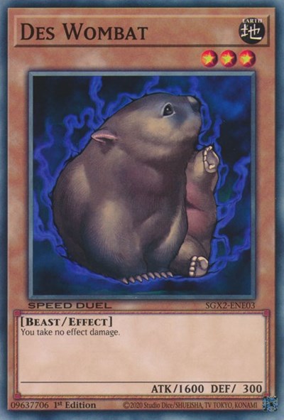 Des Wombat (SGX2-ENE03) [Speed Duel GX: Midterm Paradox]