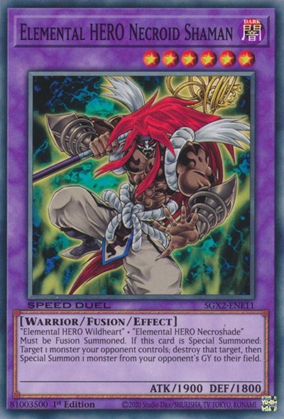 Elemental HERO Necroid Shaman (SGX2-ENE11) [Speed Duel GX: Midterm Paradox]