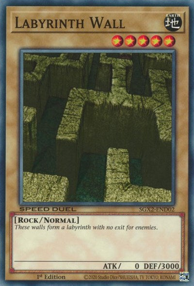 Labyrinth Wall (SGX2-END02) [Speed Duel GX: Midterm Paradox]