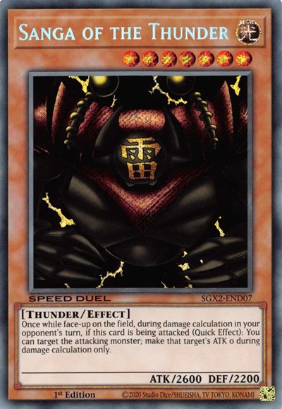 Sanga of the Thunder (Secret Rare) (SGX2-END07) [Speed Duel GX: Midterm Paradox]