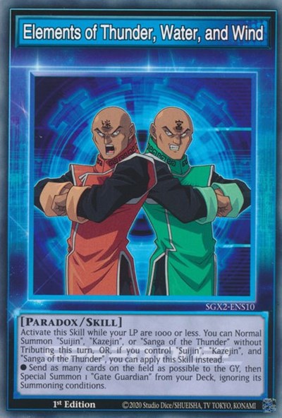 Elements of Thunder, Water, and Wind (SGX2-ENS10) [Speed Duel GX: Midterm Paradox]