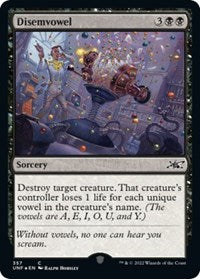 Disemvowel (Galaxy Foil) (357) [Unfinity]