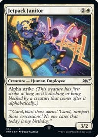 Jetpack Janitor (Galaxy Foil) (301) [Unfinity]