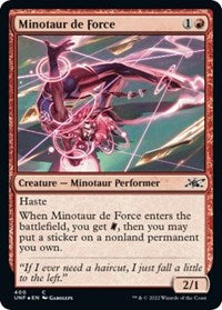 Minotaur de Force (Galaxy Foil) (400) [Unfinity]