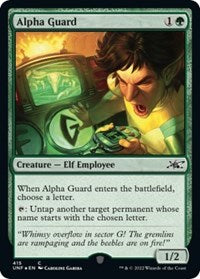 Alpha Guard (Galaxy Foil) (415) [Unfinity]