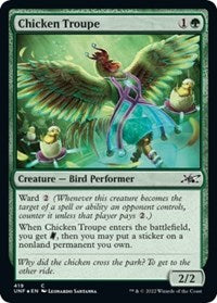 Chicken Troupe (Galaxy Foil) (419) [Unfinity]