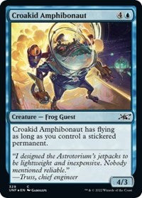 Croakid Amphibonaut (Galaxy Foil) (329) [Unfinity]
