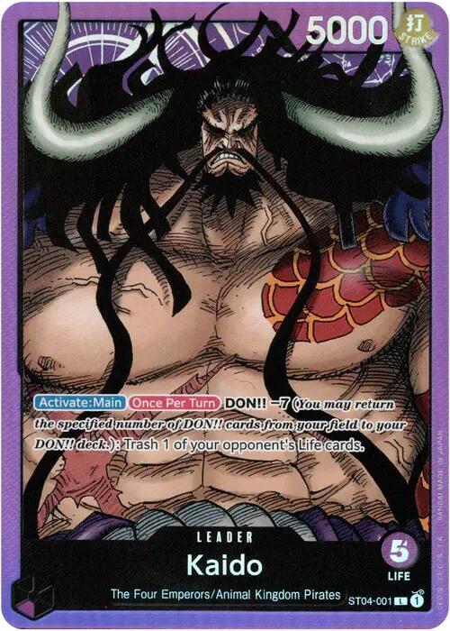 Kaido (001) (ST04-001) [Starter Deck 4: Animal Kingdom Pirates]