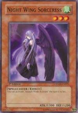 Night Wing Sorceress (CRMS-EN025) - Crimson Crisis 1st Edition