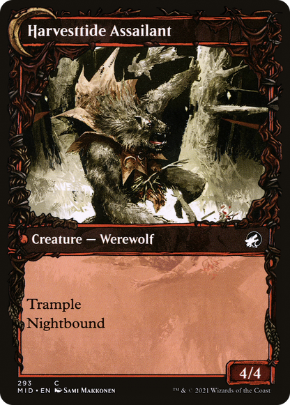 Harvesttide Infiltrator (Showcase) (MID-293) - Innistrad: Midnight Hunt: (Showcase, Double Faced Transform)