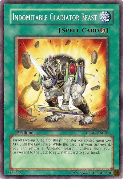 Indomitable Gladiator Beast (CRMS-EN056) [Crimson Crisis]