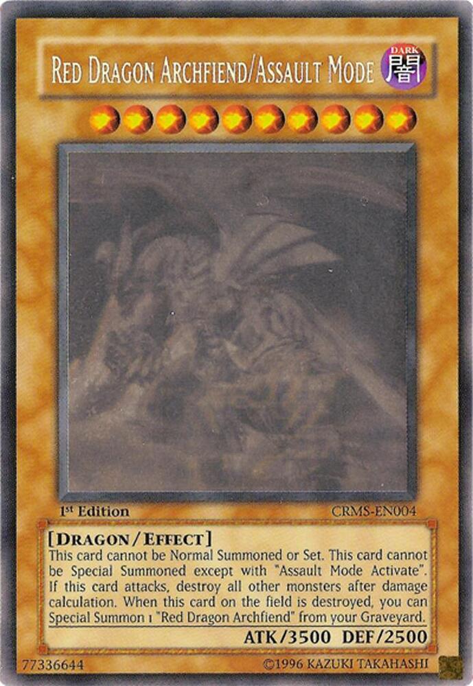 Red Dragon Archfiend/Assault Mode (Ghost Rare) (CRMS-EN004) [Crimson Crisis]
