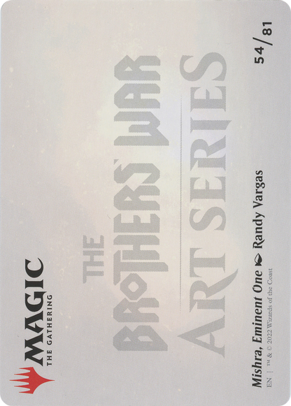 Mishra, Eminent One // Mishra, Eminent One (ABRO-054) - The Brothers' War Art Series (Borderless) Foil