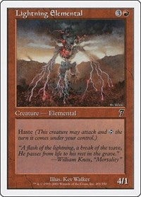 Lightning Elemental (201) [7th Edition]