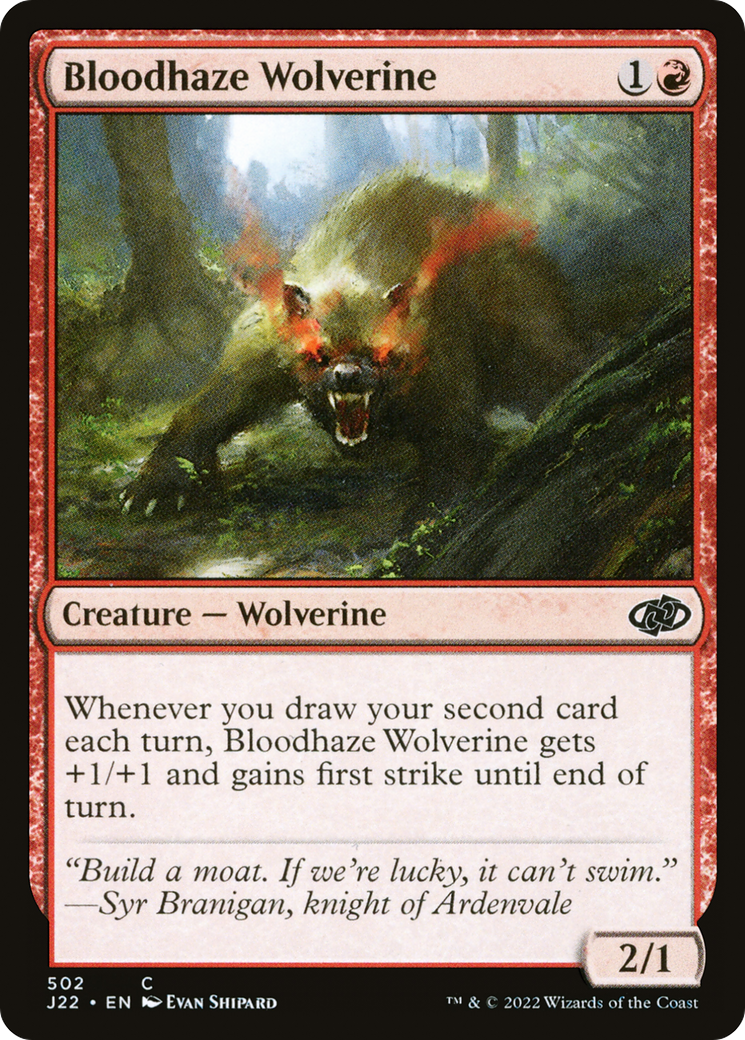 Bloodhaze Wolverine (J22-502) - Jumpstart 2022