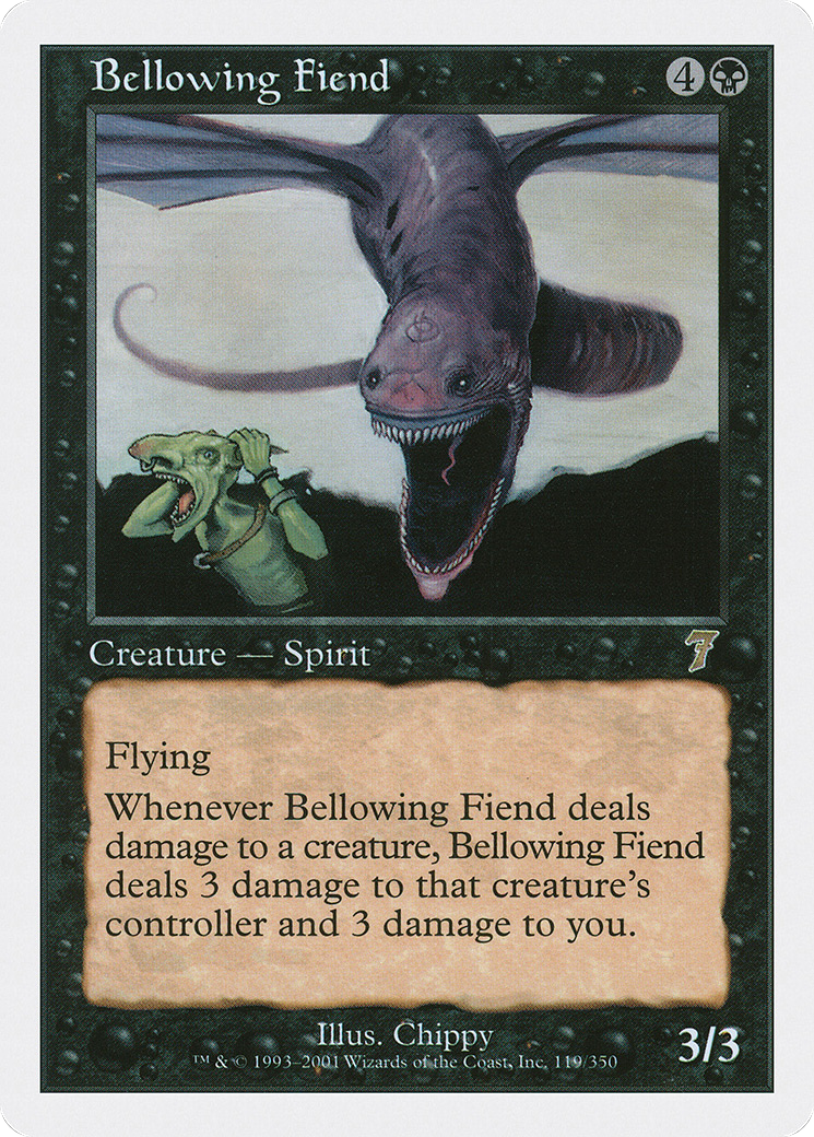 Bellowing Fiend (7ED-119) - 7th Edition Foil