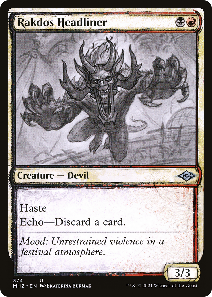 Rakdos Headliner (Showcase) (MH2-374) - Modern Horizons 2: (Showcase)