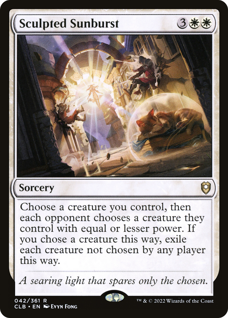 Sculpted Sunburst (CLB-042) - Commander Legends: Battle for Baldur's Gate Foil