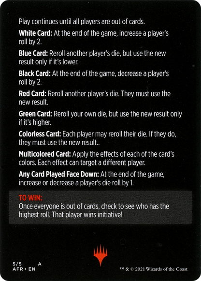 Roll for Initiative // Roll for Initiative (cont'd) (MAFR-005) - Adventures in the Forgotten Realms Minigames Foil