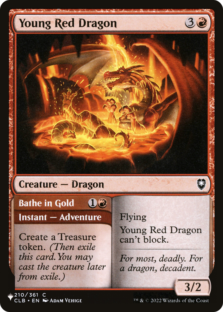 Young Red Dragon (LIST-210/361) - The List