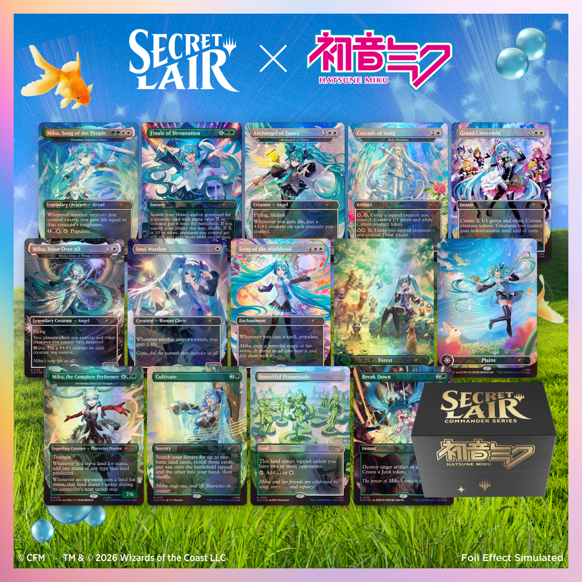 Hatsune Miku Secret Lair Commander Deck