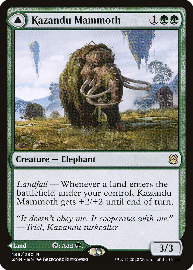 Kazandu Mammoth (ZNR-189) - Zendikar Rising