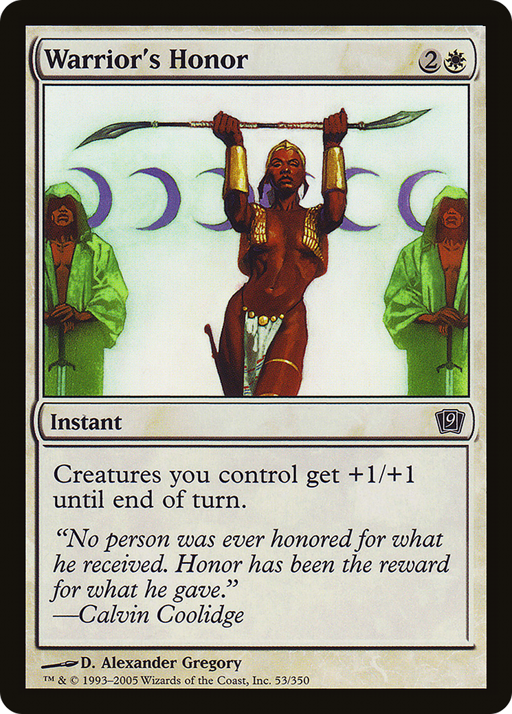 Warrior's Honor (9ED-53★) - 9th Edition Foil