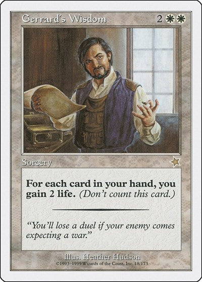 Gerrard's Wisdom (18) [Starter 1999]