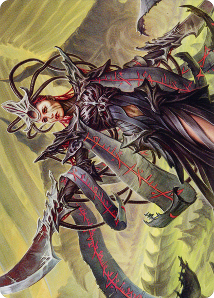 Testament Bearer // Testament Bearer (AONE-023) - Phyrexia: All Will Be One Art Series (Borderless) Foil
