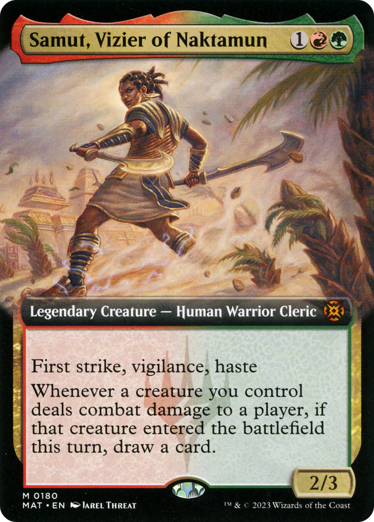 Samut, Vizier of Naktamun (Extended Art) (MAT-180) - March of the Machine: The Aftermath: (Extended Art)
