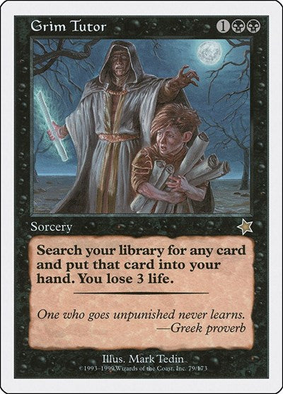 Grim Tutor (79) [Starter 1999]