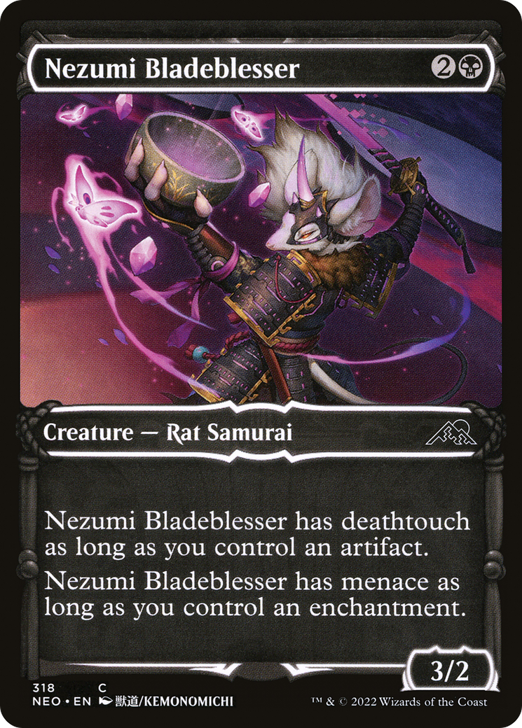 Nezumi Bladeblesser (Showcase) (NEO-318) - Kamigawa: Neon Dynasty: (Showcase) Foil