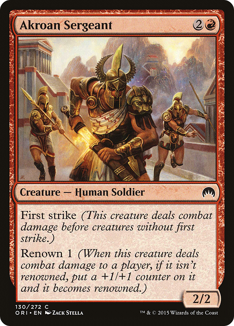 Akroan Sergeant (ORI-130) - Magic Origins