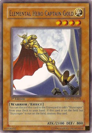 Elemental Hero Captain Gold (DP06-EN004) - Duelist Pack 6: Jaden Yuki 3 1st Edition