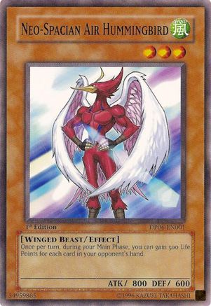 Neo-Spacian Air Hummingbird (DP06-EN001) - Duelist Pack 6: Jaden Yuki 3 1st Edition