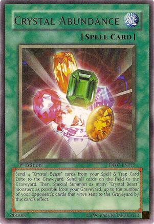Crystal Abundance (DP07-EN015) - Duelist Pack 7: Jesse Anderson Unlimited