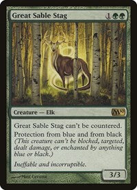 Great Sable Stag (186) [Magic 2010 (M10)]