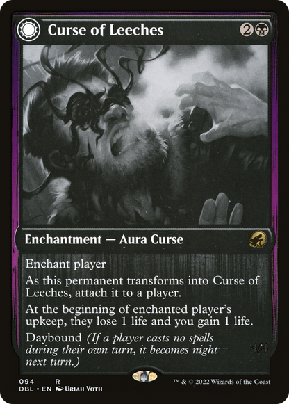 Curse of Leeches (DBL-094) - Innistrad: Double Feature: (Double Faced Transform) Foil