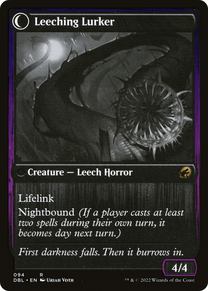 Curse of Leeches (DBL-094) - Innistrad: Double Feature: (Double Faced Transform) Foil
