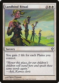 Landbind Ritual (24) [Zendikar]