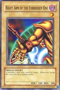 Right Arm of the Forbidden One (DLG1-EN020) [Dark Legends]