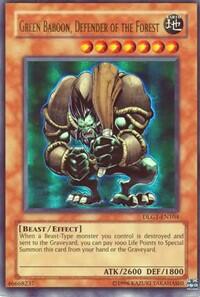 Green Baboon, Defender of the Forest (DLG1-EN104) [Dark Legends]