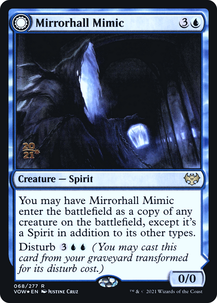 Mirrorhall Mimic (PRE-68S) - Innistrad: Crimson Vow Promos: (Double Faced Transform) Foil